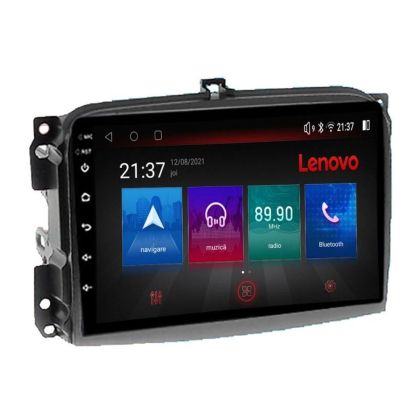 Navigatie Fiat 500L 2012-2017 Lenovo Kit-500L 8 core QLED Qualcomm 4+64 360 Android Waze USB Navigatie Internet Youtube Radio CarStore Technology