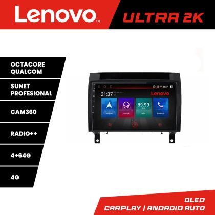 Navigatie Mercedes SLK 2004-2011 Lenovo Kit-SLK 8 core QLED Qualcomm 4+64 360 Android Waze USB Navigatie Internet Youtube Radio CarStore Technology