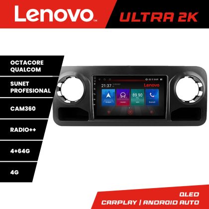 Navigatie Mercedes Sprinter 2018- Android radio gps internet 8 core QLED Qualcomm 4+64 360GB 4-Core Lenovo CarStore Technology