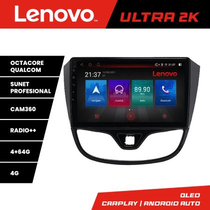 Navigatie Opel Karl 2017- Lenovo Kit-karl 8 core QLED Qualcomm 4+64 360 Android Waze USB Navigatie Internet Youtube Radio CarStore Technology