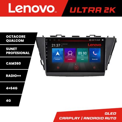Navigatie Toyota Prius 5 Plus 2012-2020 Android radio gps internet 8 core QLED Qualcomm 4+64 360 Lenovo CarStore Technology