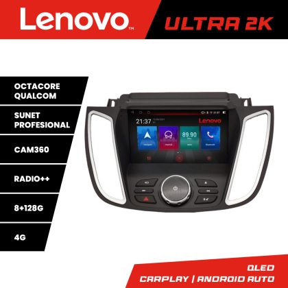 Navigatie Ford Kuga 2015-2020 SYNC2 si SYNC3 Octa Core Android Radio Bluetooth GPS WIFI/4G DSP 2K 8+128GB 360 T CarStore Technology