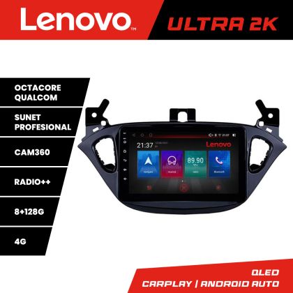 Navigatie Opel Corsa 2013-2016 M-corsa Octa Core Android Radio Bluetooth GPS WIFI/4G DSP 2K 8+128GB 360 Toslink CarStore Technology