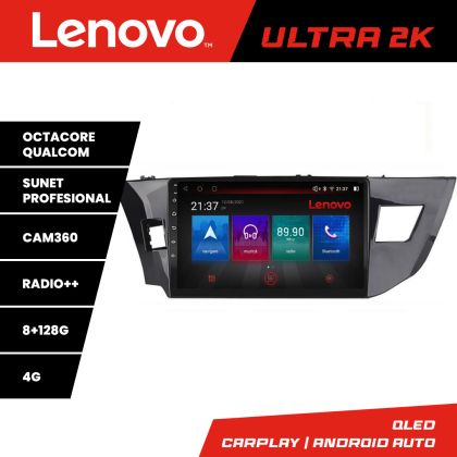 Navigatie Toyota Corolla 2013-2017 M-470 Octa Core Android Radio Bluetooth GPS WIFI/4G DSP 2K 8+128GB 360 Tosli CarStore Technology