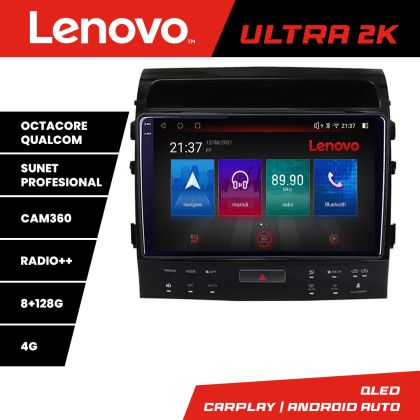Navigatie Toyota Landcruiser 200 V8 2007-2015 cu navi si 360 Octacore, 8 Gb RAM, 128 Gb Hdd, 4G, Qled 2K, DSP, Carplay AA, 360,Bluetooth CarStore Technology