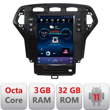 Navigatie Ford Mondeo 2007-2010 tip tesla radio gps internet 8 Core 3+32 4G carplay android auto  kit-tesla-mondeo-07+ED CarStore Technology
