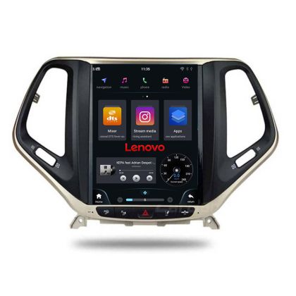 Navigatie Jeep Cherokee 2016-2020 tip tesla radio gps internet Qualcomm 8X 8+128 360 4G carplay android auto  kit-tesla-cherokee17 CarStore Technology