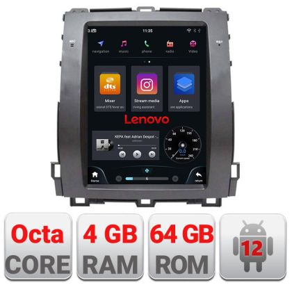 Navigatie Toyota Prado J120 low tip tesla radio gps internet Qualcomm 8X 8+128 360 4G carplay android auto  kit-tesla-456-low+ CarStore Technology