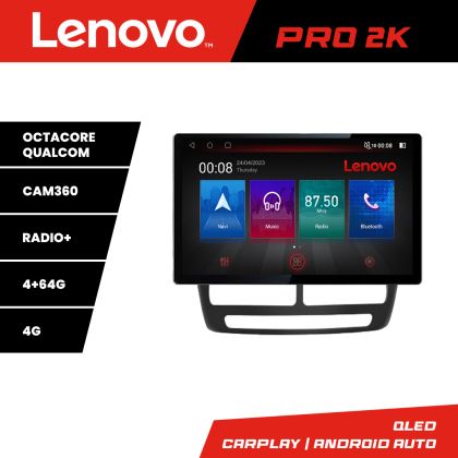 Navigatie Fiat Doblo 2010-2017 si Opel Combo 2010-2017 Lenovo PRO 4+64 2K 13 inch qled android 4G DSP gps internet  Kit-DOBLO10 v1 CarStore Technology