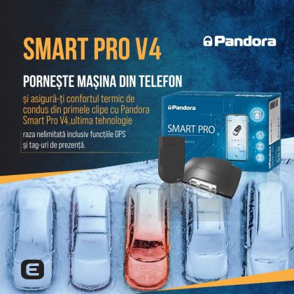 Kit pornire motor Ford Kuga gen 3 2019-, aplicatie telefon 4G, GPS (montaj inclus) - Pandora Smart Pro V4 cu taguri CarStore Technology