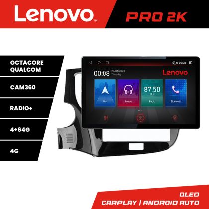 Navigatie Mitsubishi Oultander 2020- K-1230-20 Lenovo PRO 4+64 13 inch 2K android 4G DSP gps internet 32 CarStore Technology