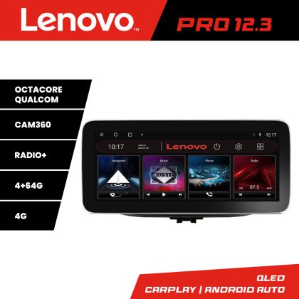 Navigatie Hyundai I30 2017- K-1041 Lenovo PRO 4+64 12.3 inch qled android 4G DSP gps internet Cor CarStore Technology