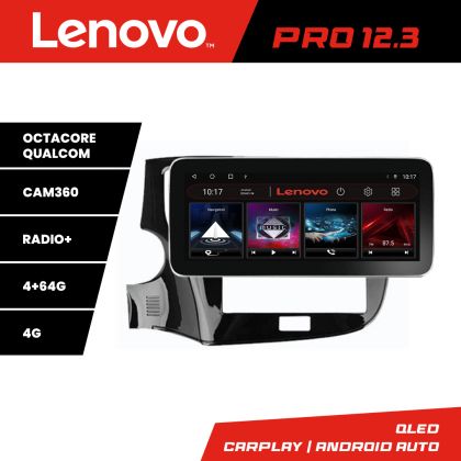 Navigatie Mitsubishi Oultander 2020- K-1230-20 Lenovo PRO 4+64 12.3 inch qled android 4G DSP gps internet 32 CarStore Technology