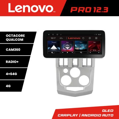 Navigatie Dacia Logan 1 2003-2010 K-logan Lenovo PRO 4+64 12.3 inch qled android 4G DSP gps internet Q CarStore Technology