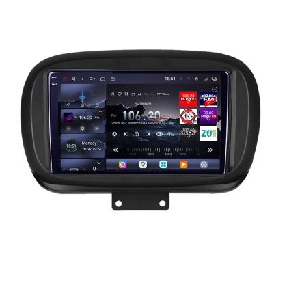 Navigatie Fiat 500 2014- Edotec Kit-539 8 core QLED 2K 16+512 360 Android Waze USB Navigatie Internet Youtube Radio CarStore Technology