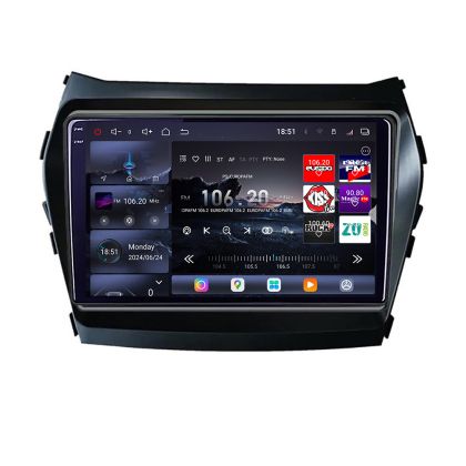 Navigatie Hyundai Santa Fe IX45 2012-2017 Edotec Kit-209 8 core QLED 2K 16+512 360 Android Waze USB Navigatie Internet Youtube Radio CarStore Technology