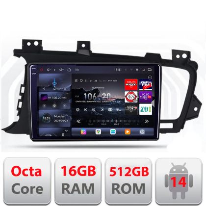 Navigatie Kia Optima 2011-2013 Edotec Kit-091 8 core QLED 2K 16+512 360 Android Waze USB Navigatie Internet Youtube Radio CarStore Technology