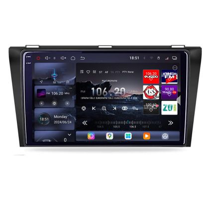 Navigatie Mazda 3 2009-2014 Edotec Kit-034 8 core QLED 2K 16+512 360 Android Waze USB Navigatie Internet Youtube Radio CarStore Technology