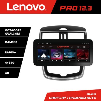 Navigatie Nissan Pulsar 2014-2018 Lenovo PRO 4+64 12.3 inch qled android 4G DSP gps internet KIT-pulsar CarStore Technology