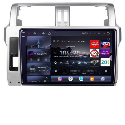 Navigatie Toyota Landcruiser J150 Prado 2014-2017 Edotec Kit-065 8 core QLED 2K 16+512 360 Android Waze USB Navigatie Internet Youtube Radio CarStore Technology