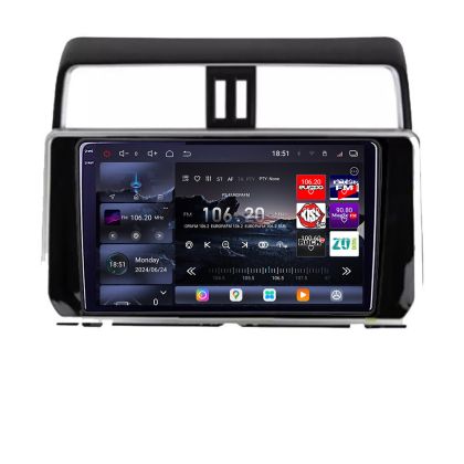 Navigatie Toyota Prado J150 2018- Edotec Kit-1065 8 core QLED 2K 16+512 360 Android Waze USB Navigatie Internet Youtube Radio CarStore Technology