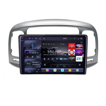 Navigatie Hyundai Accent 2006-2012 Edotec Kit-ACCENT 8 core QLED 2K 16+512 360 Android Waze USB Navigatie Internet Youtube Radio CarStore Technology
