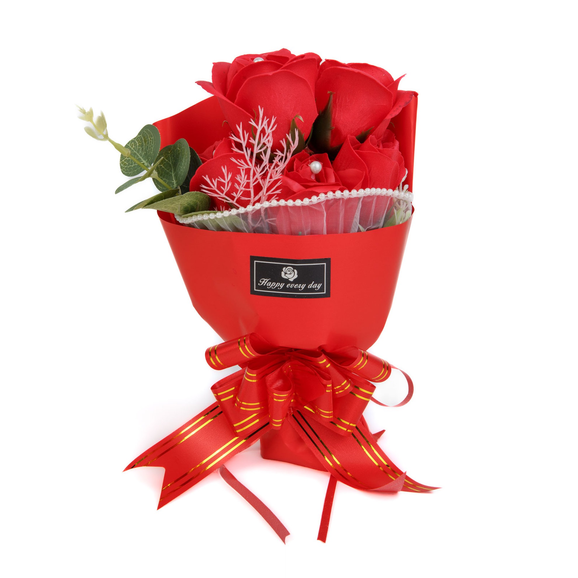 Buchet decorativ cu trandafiri în cutie cadou - 23 x 16 x 8 cm Best CarHome