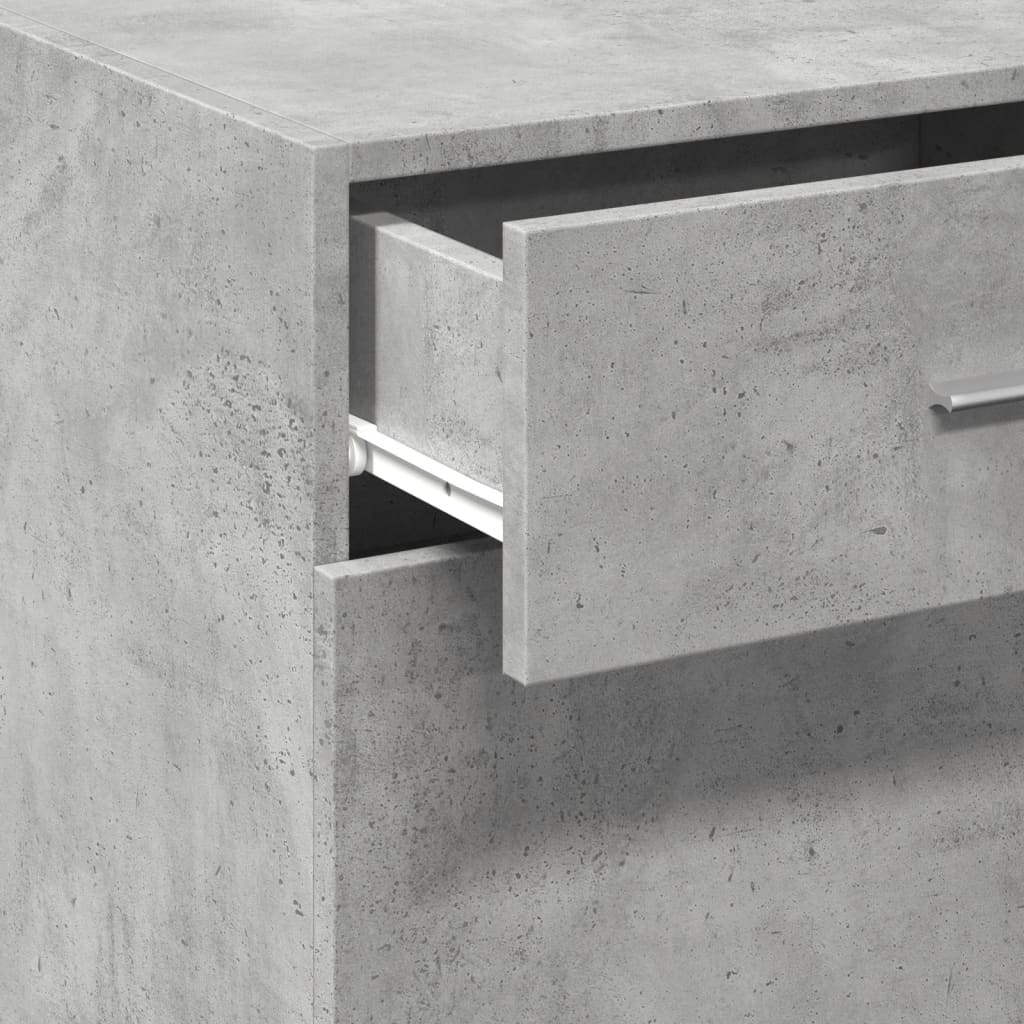 Dulap, gri beton, 50x42,5x93 cm, lemn prelucrat GartenMobel Dekor
