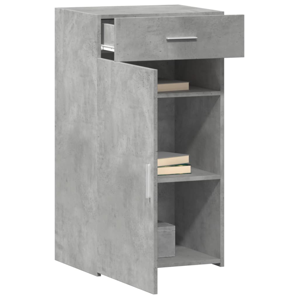 Dulap, gri beton, 50x42,5x93 cm, lemn prelucrat GartenMobel Dekor