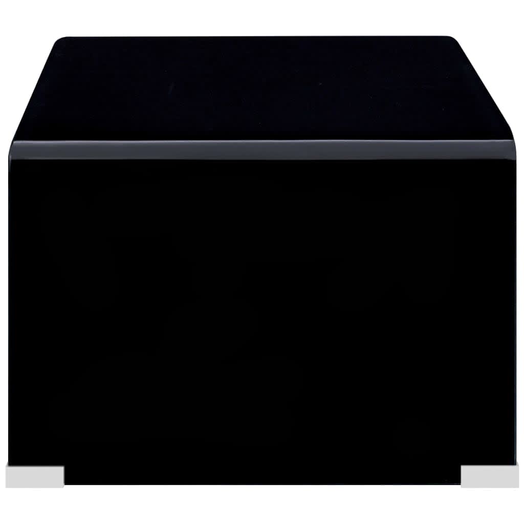 Măsuță de cafea, negru, 98x45x31 cm, sticlă securizată  GartenMobel Dekor