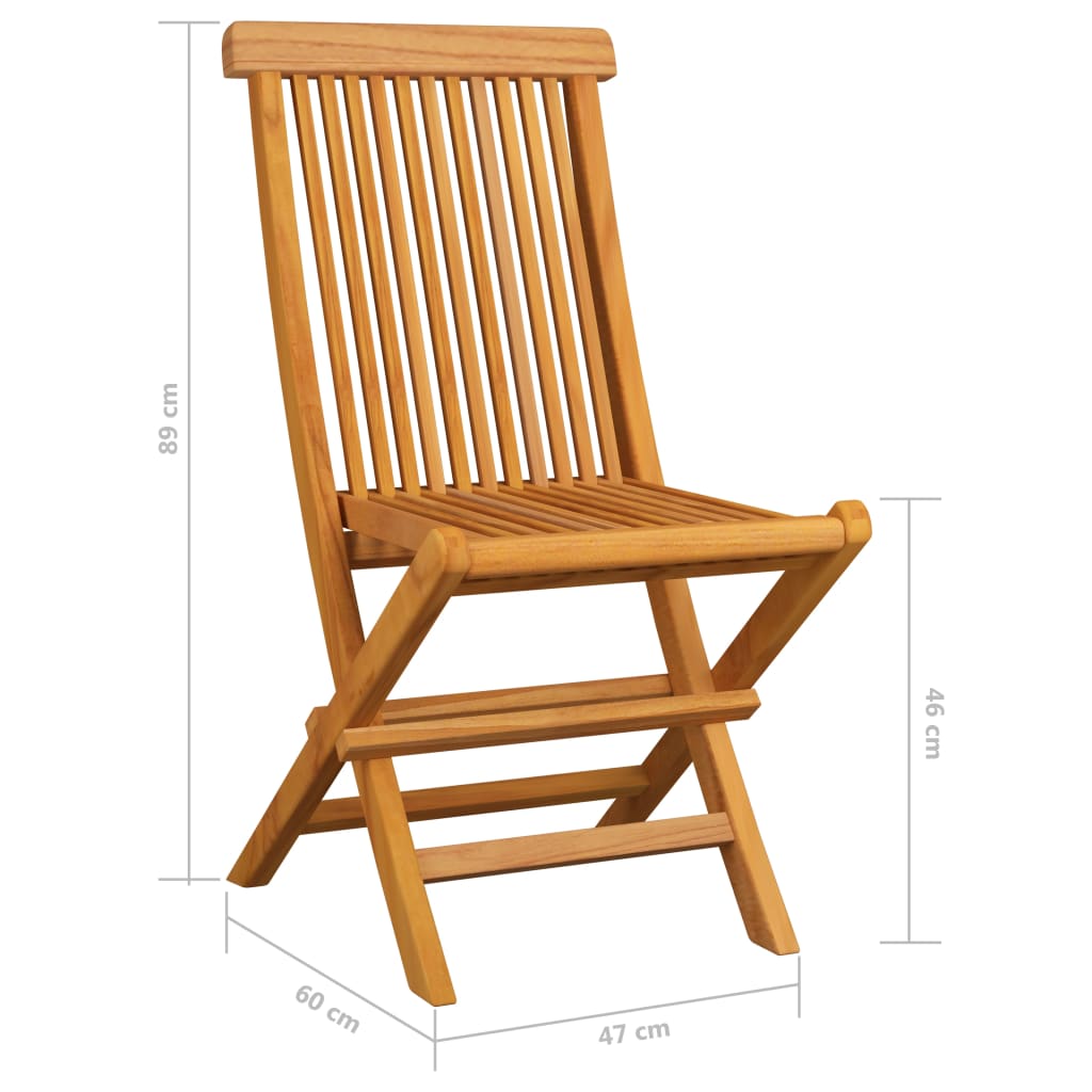 Scaune de grădină, perne gri carouri, 4 buc., lemn masiv tec GartenMobel Dekor