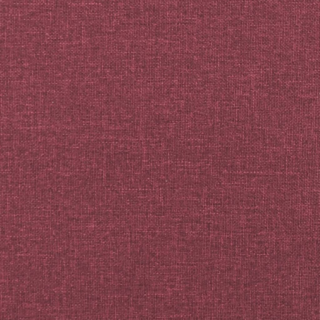Canapea cu 2 locuri cu pernuțe, roșu vin, 140 cm, textil GartenMobel Dekor