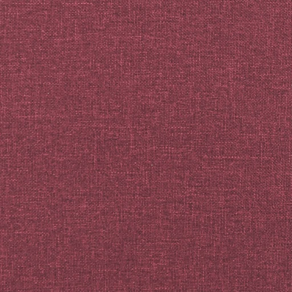 Canapea cu 2 locuri cu pernuțe, roșu vin, 140 cm, textil GartenMobel Dekor