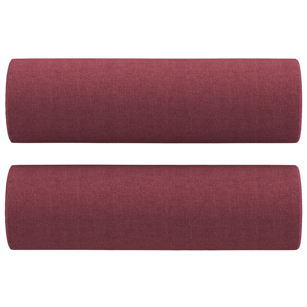 Canapea cu 2 locuri cu pernuțe, roșu vin, 140 cm, textil GartenMobel Dekor