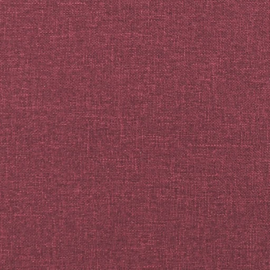 Canapea cu 3 locuri cu pernuțe, roșu vin, 180 cm, textil GartenMobel Dekor