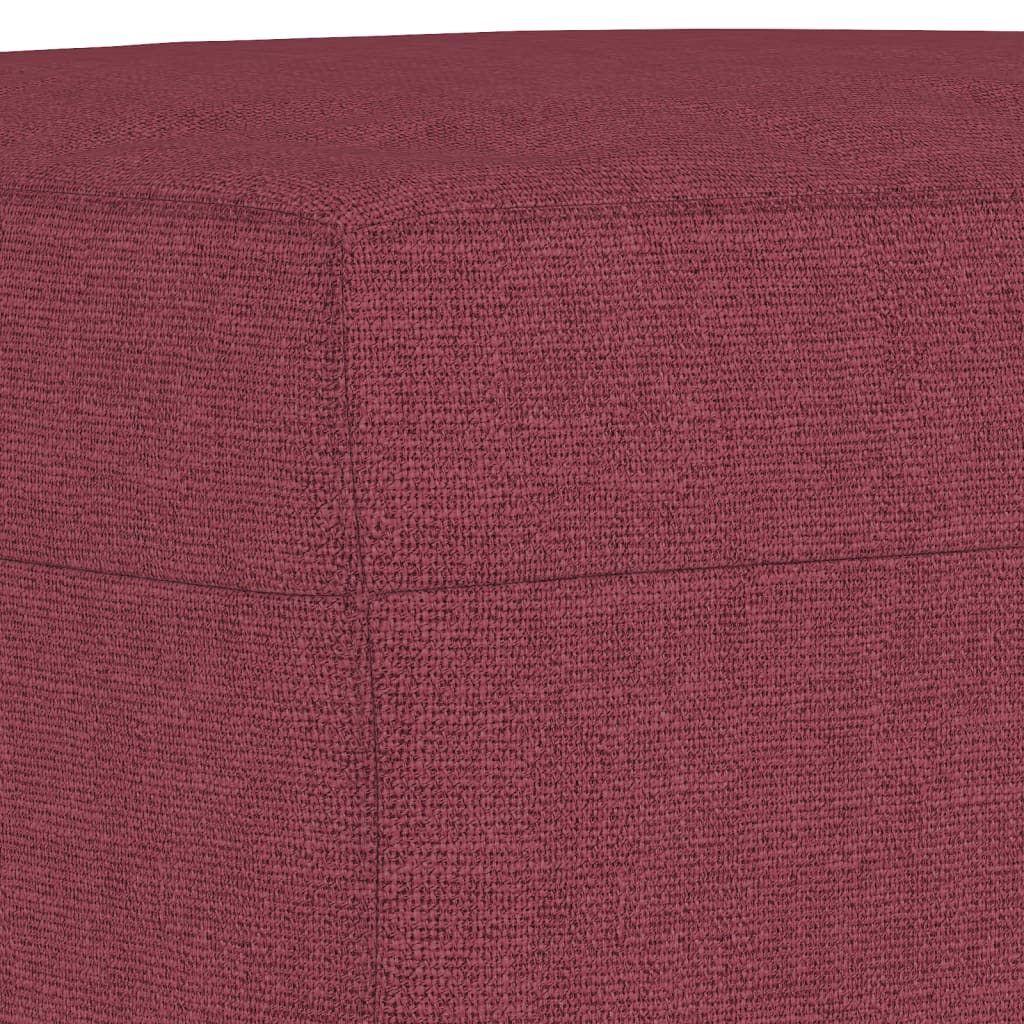 Set canapea cu perne, 4 piese, roșu vin, material textil GartenMobel Dekor
