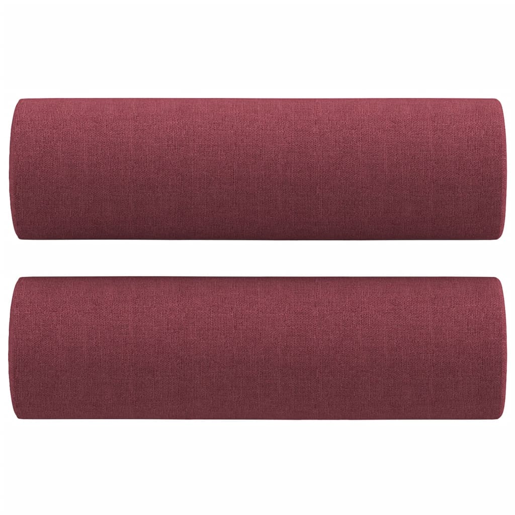 Set canapea cu perne, 4 piese, roșu vin, material textil GartenMobel Dekor