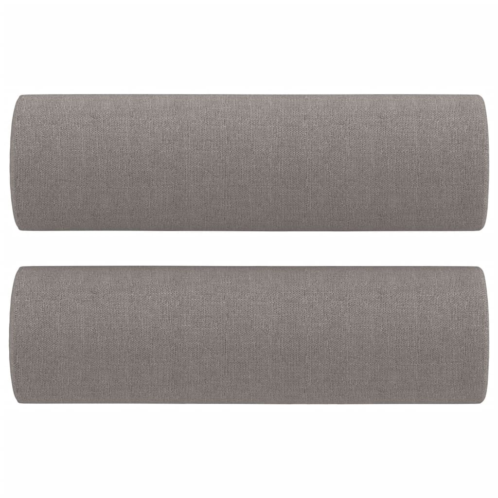 Set de canapele cu perne, 4 piese, gri taupe, textil GartenMobel Dekor