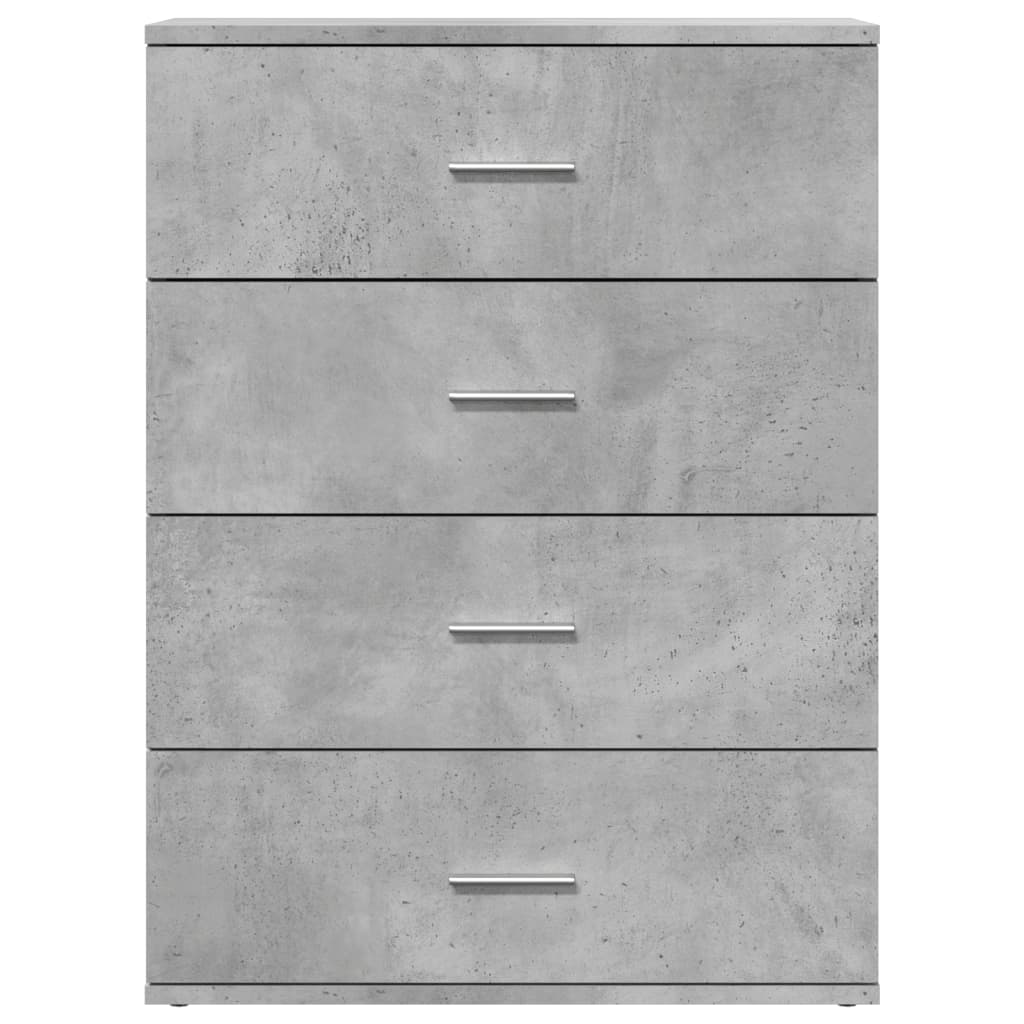 Dulapuri, 2 buc., gri beton, 60x39x80 cm, lemn prelucrat GartenMobel Dekor