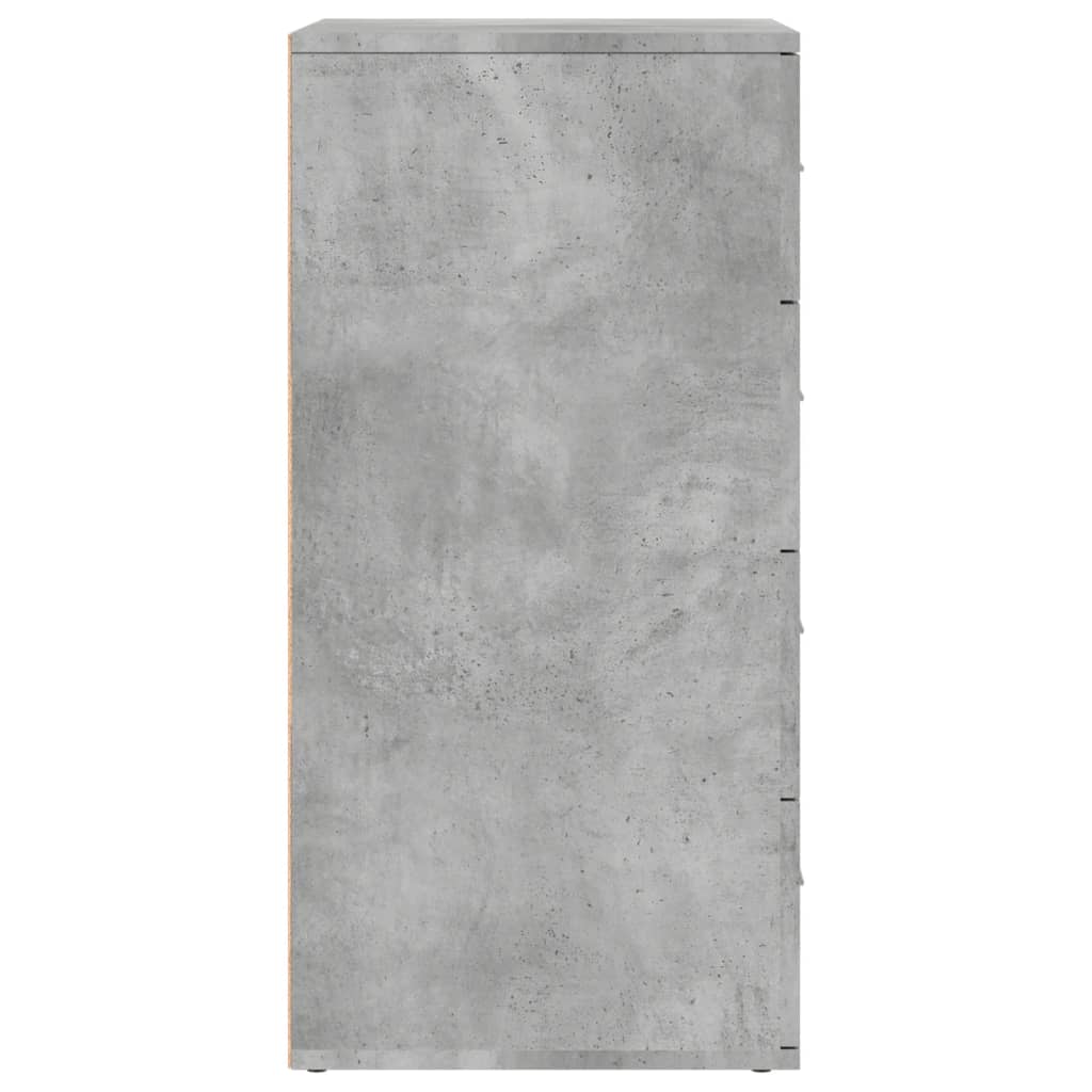 Dulapuri, 2 buc., gri beton, 60x39x80 cm, lemn prelucrat GartenMobel Dekor