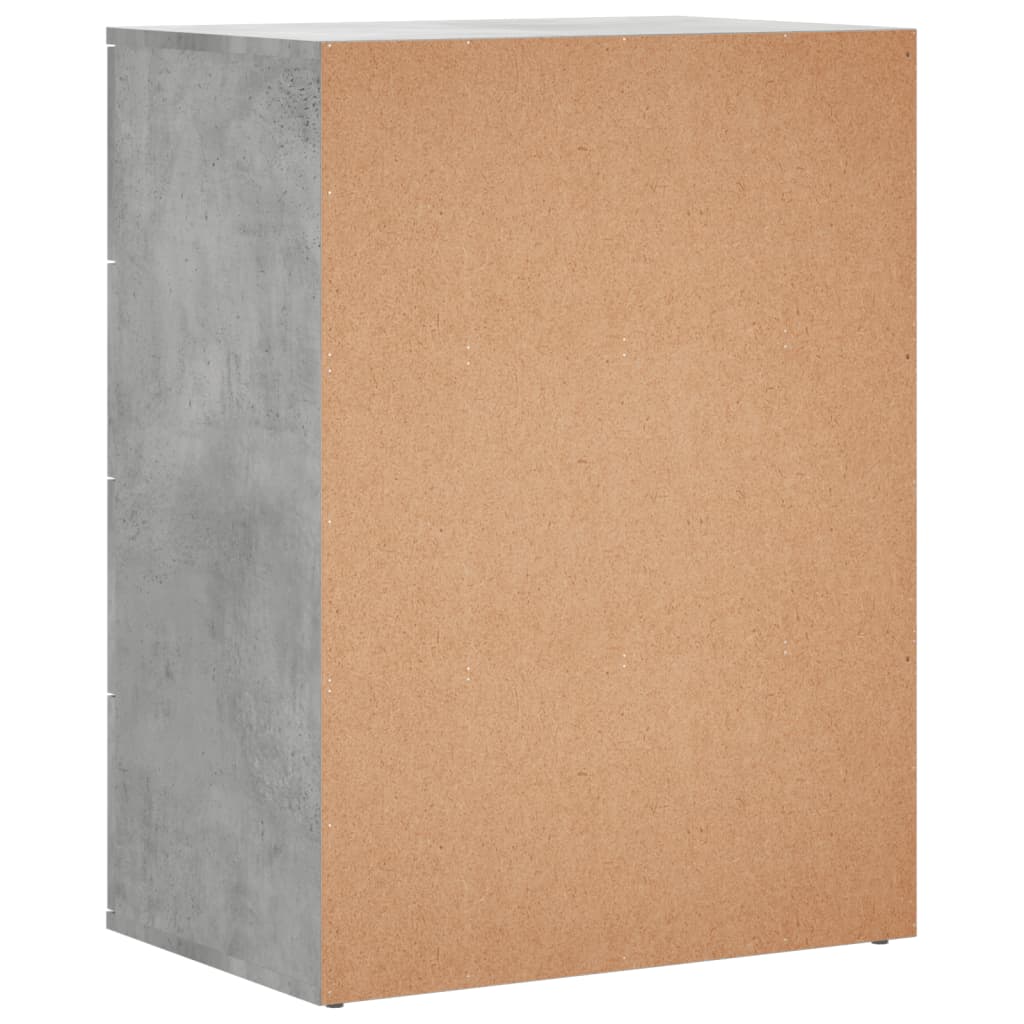 Dulapuri, 2 buc., gri beton, 60x39x80 cm, lemn prelucrat GartenMobel Dekor