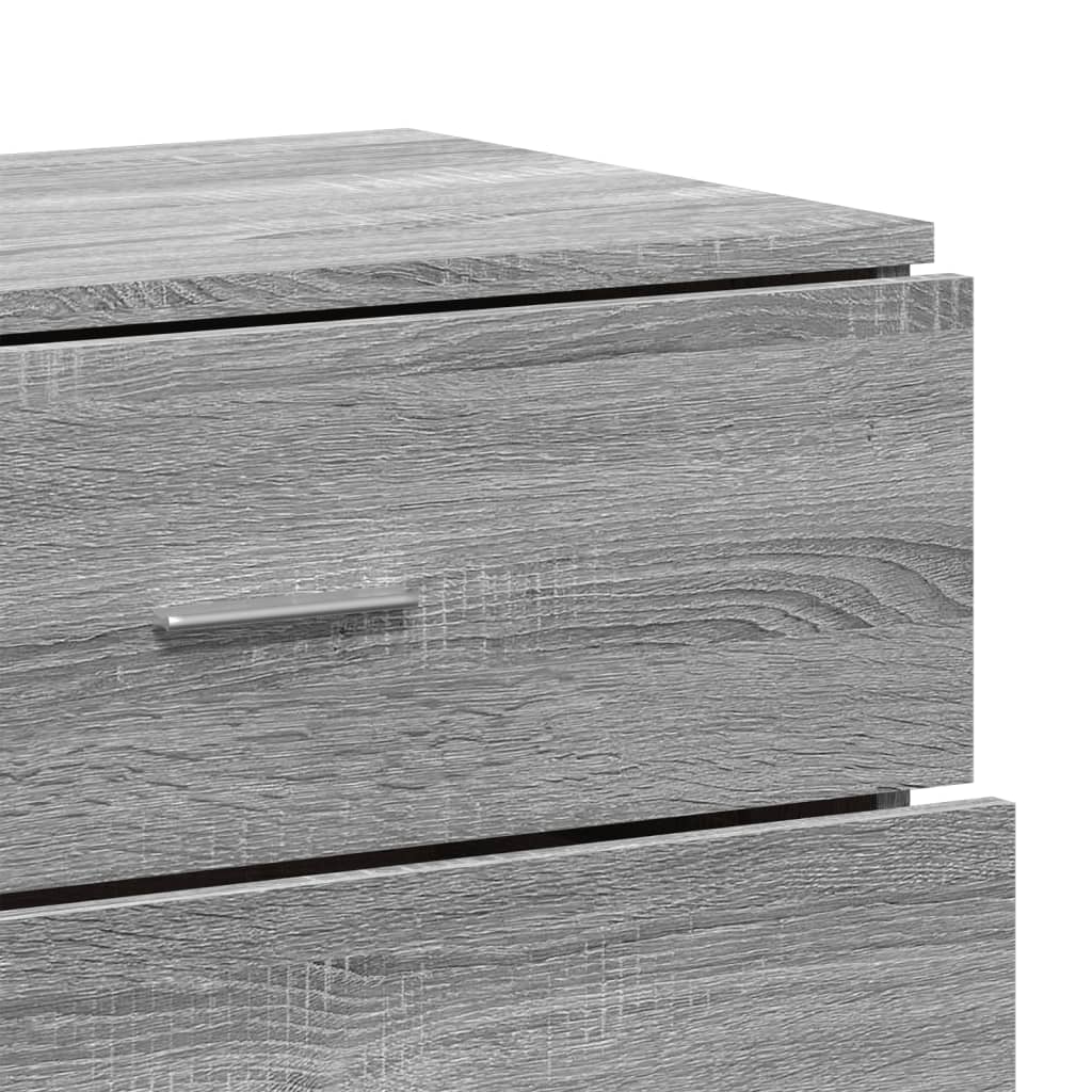 Dulapuri, 2 buc., gri sonoma, 60x39x80 cm, lemn prelucrat GartenMobel Dekor