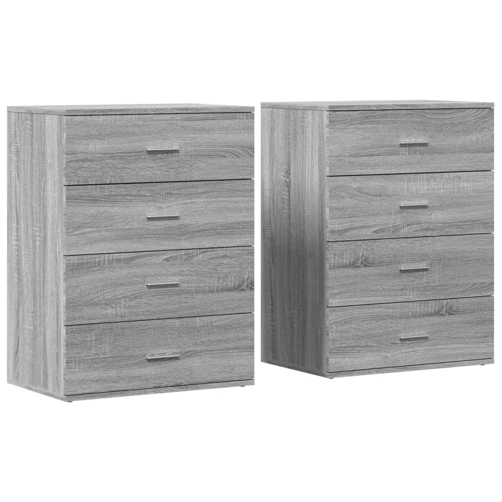 Dulapuri, 2 buc., gri sonoma, 60x39x80 cm, lemn prelucrat GartenMobel Dekor