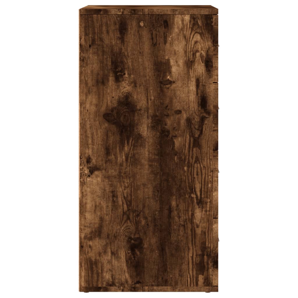 Dulapuri, 2 buc., stejar fumuriu, 60x39x80 cm, lemn prelucrat GartenMobel Dekor