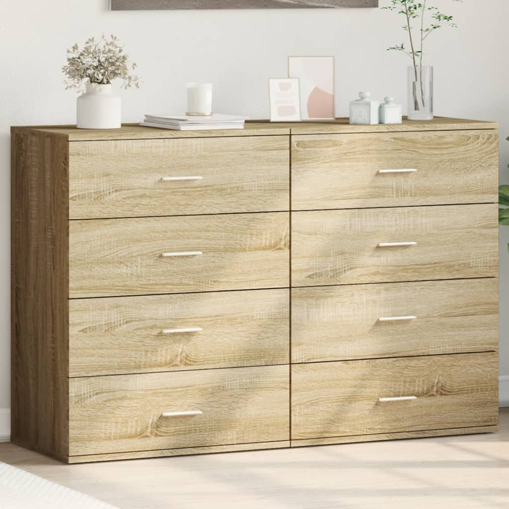 Dulapuri, 2 buc., stejar sonoma, 60x39x80 cm, lemn prelucrat GartenMobel Dekor