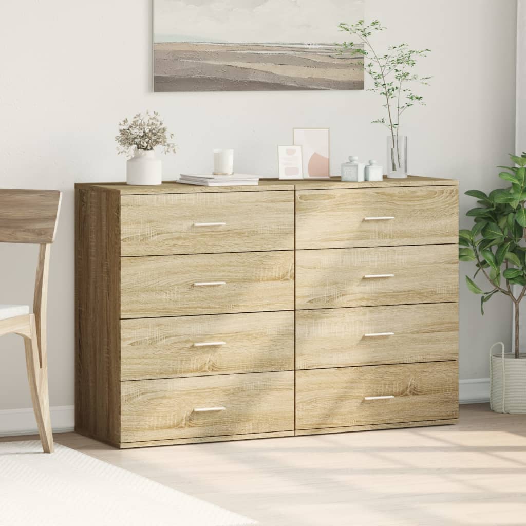 Dulapuri, 2 buc., stejar sonoma, 60x39x80 cm, lemn prelucrat GartenMobel Dekor