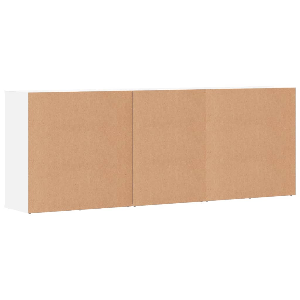 Servante, 3 piese, alb, lemn prelucrat GartenMobel Dekor