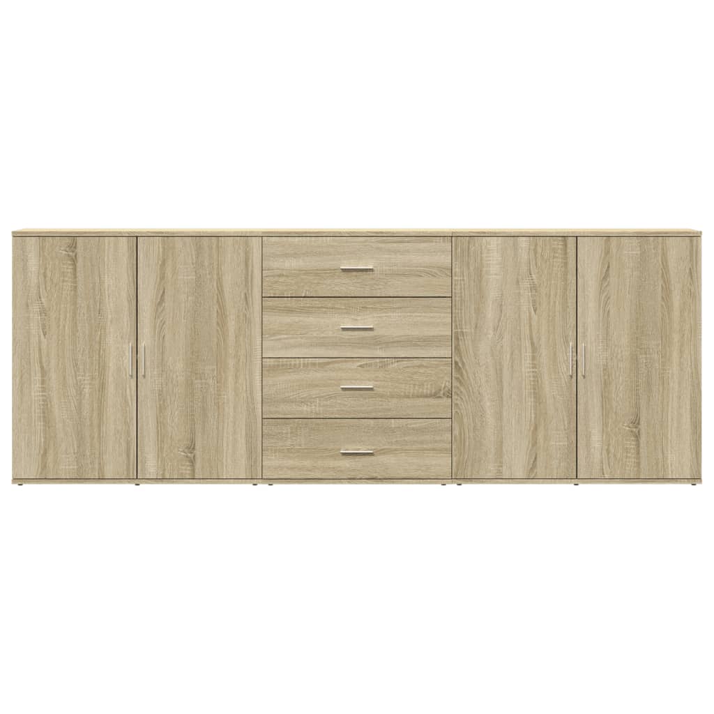 Servante, 3 piese, stejar sonoma, lemn prelucrat GartenMobel Dekor