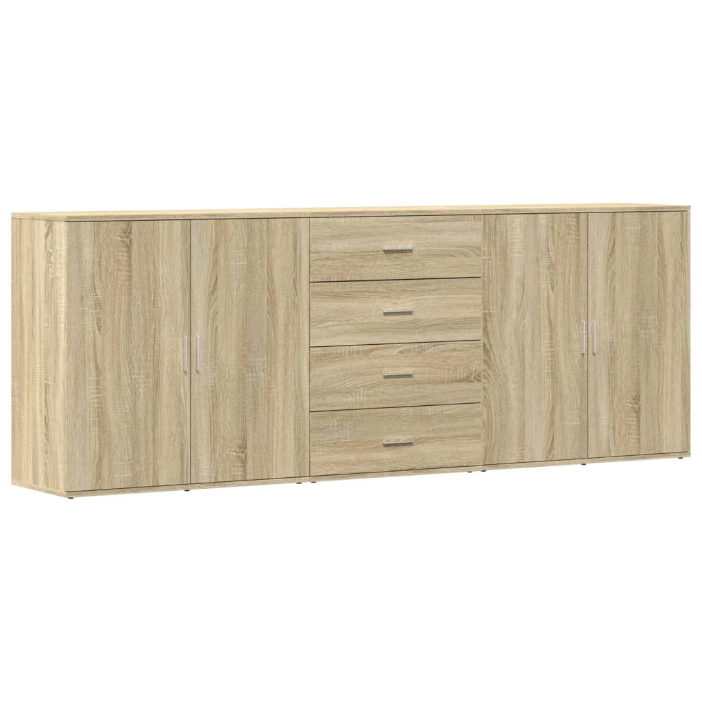 Servante, 3 piese, stejar sonoma, lemn prelucrat GartenMobel Dekor
