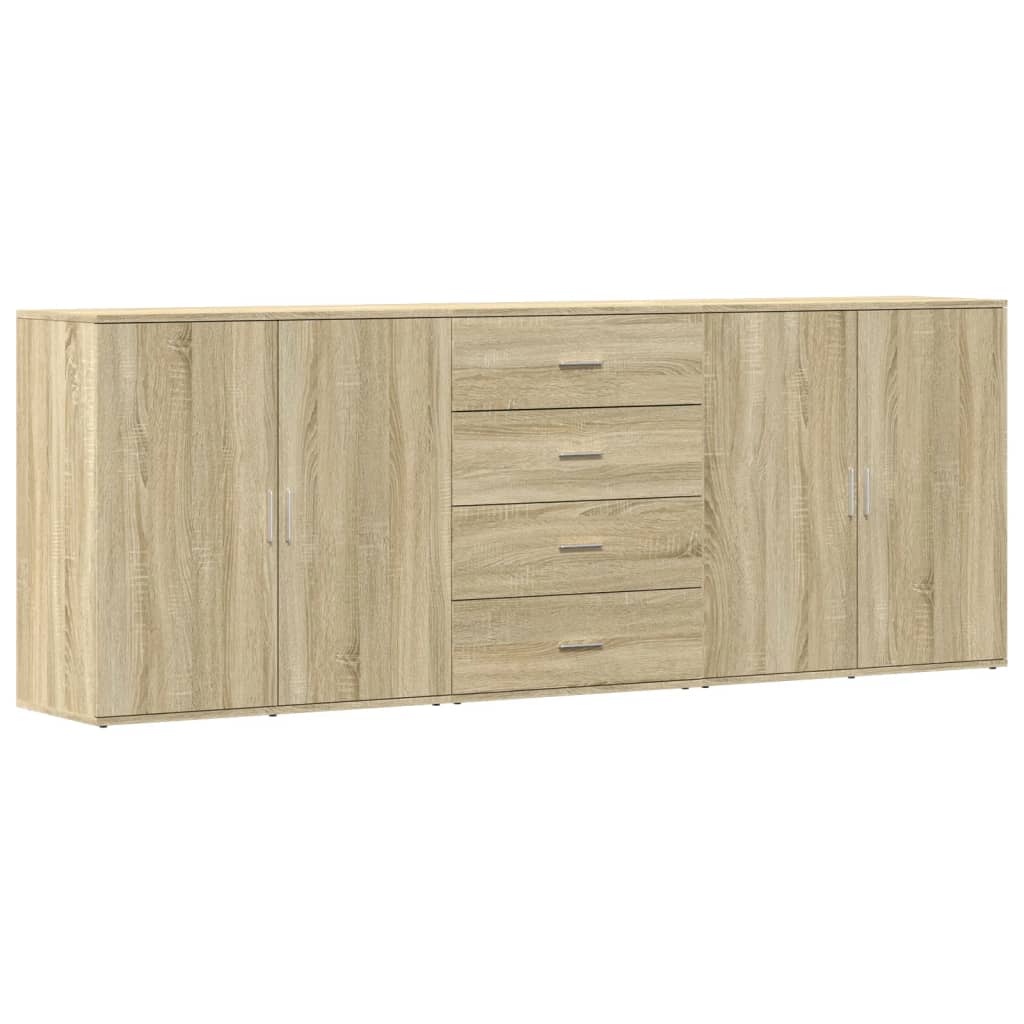 Servante, 3 piese, stejar sonoma, lemn prelucrat GartenMobel Dekor